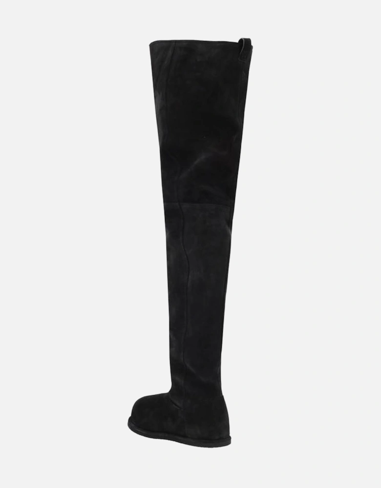 Heidi Suede Round Toe Tall Boots Women - Black