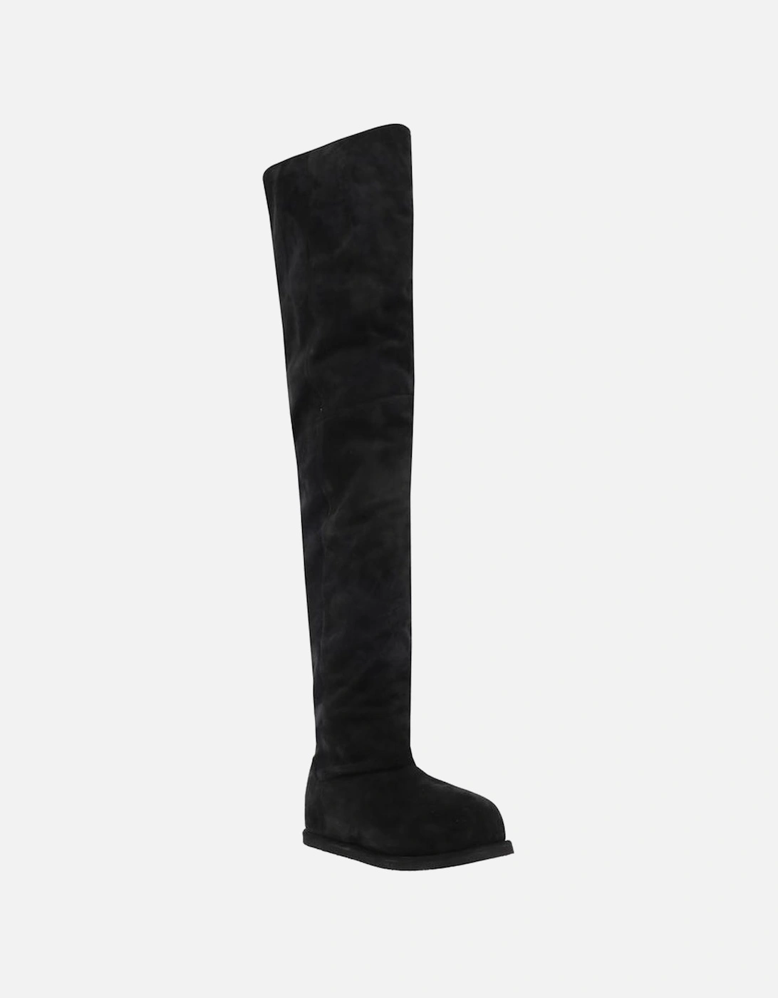 Heidi Suede Round Toe Tall Boots Women - Black