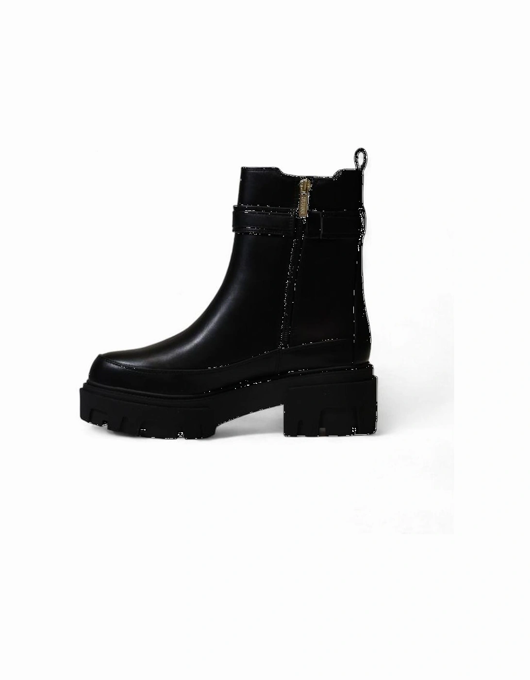 Polyurethane Plastic Womens Heeled Shoes - Black