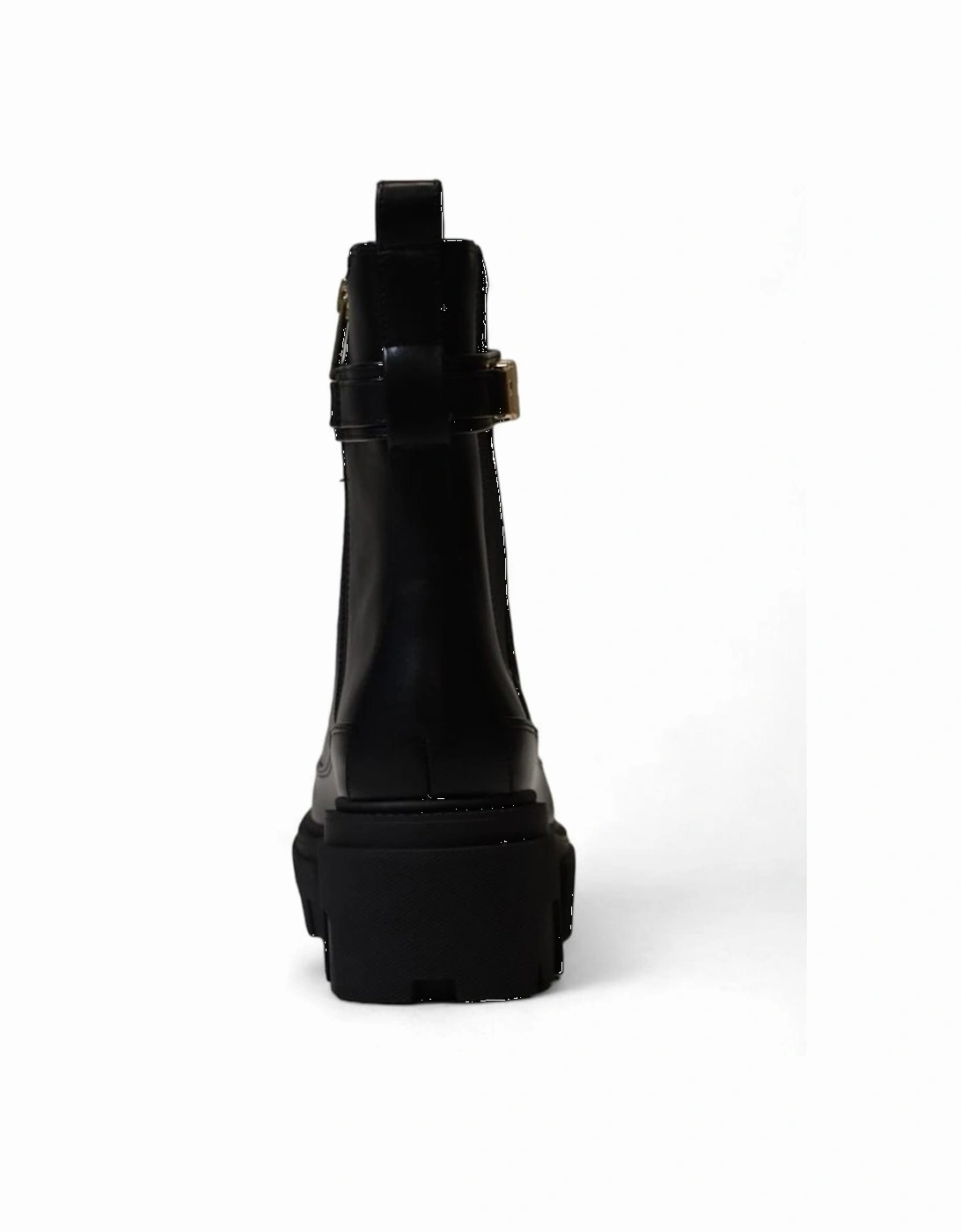 Polyurethane Plastic Womens Heeled Shoes - Black