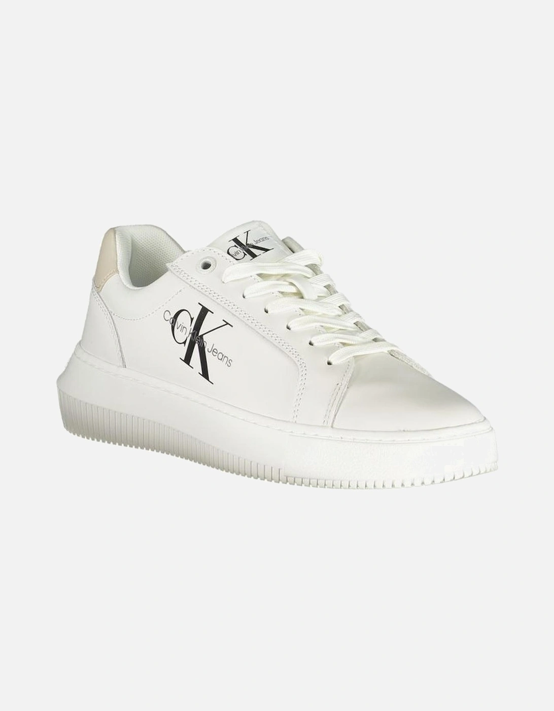 Recycled Polyester Sports Shoe with Contrast Details and Logo Print