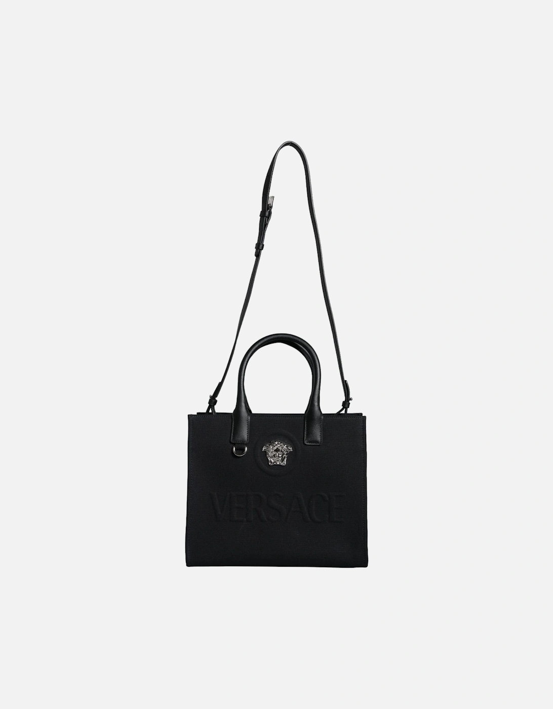 Crossbody Bag with Detachable Strap and Logo Hardware Women - Black, 6 of 5