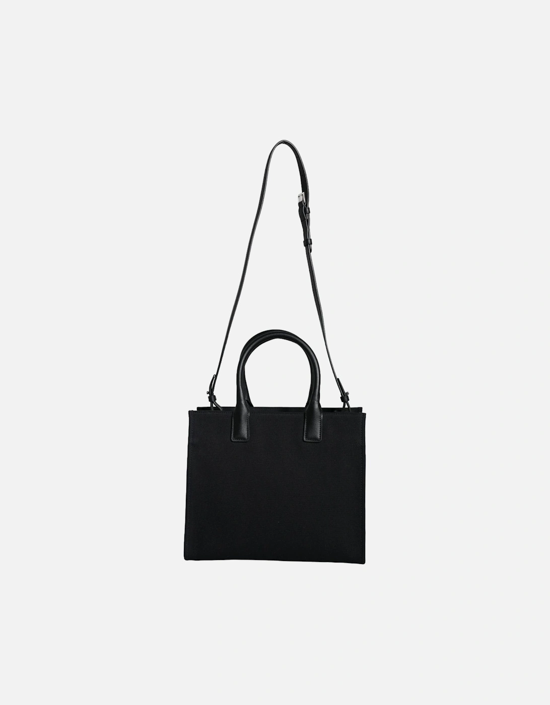 Crossbody Bag with Detachable Strap and Logo Hardware Women - Black