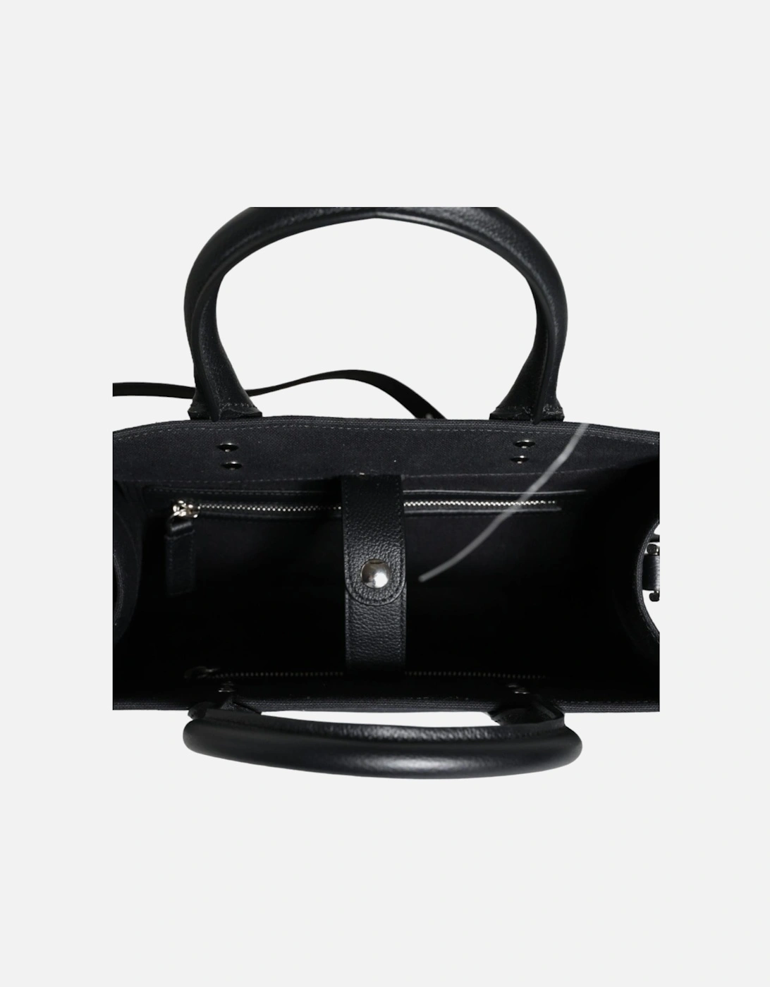 Crossbody Bag with Detachable Strap and Logo Hardware Women - Black