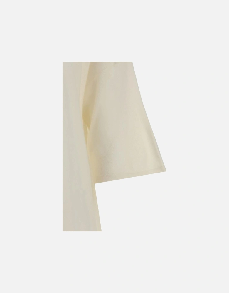 Cashmere Pullover Short Sleeves Women - White T-Shirts