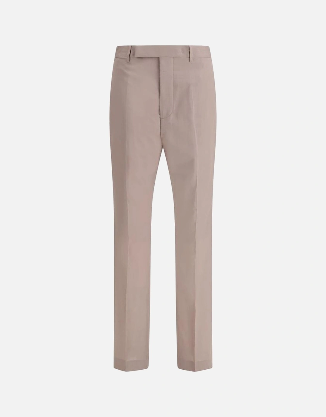 Wool Cigarette Pants with Welt Pockets Women - Beige Jeans, 4 of 3