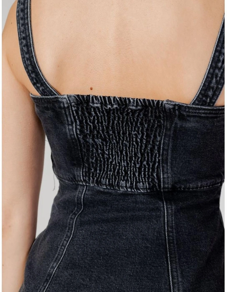 Recycled Cotton Midi Dress Women - Black Dresses