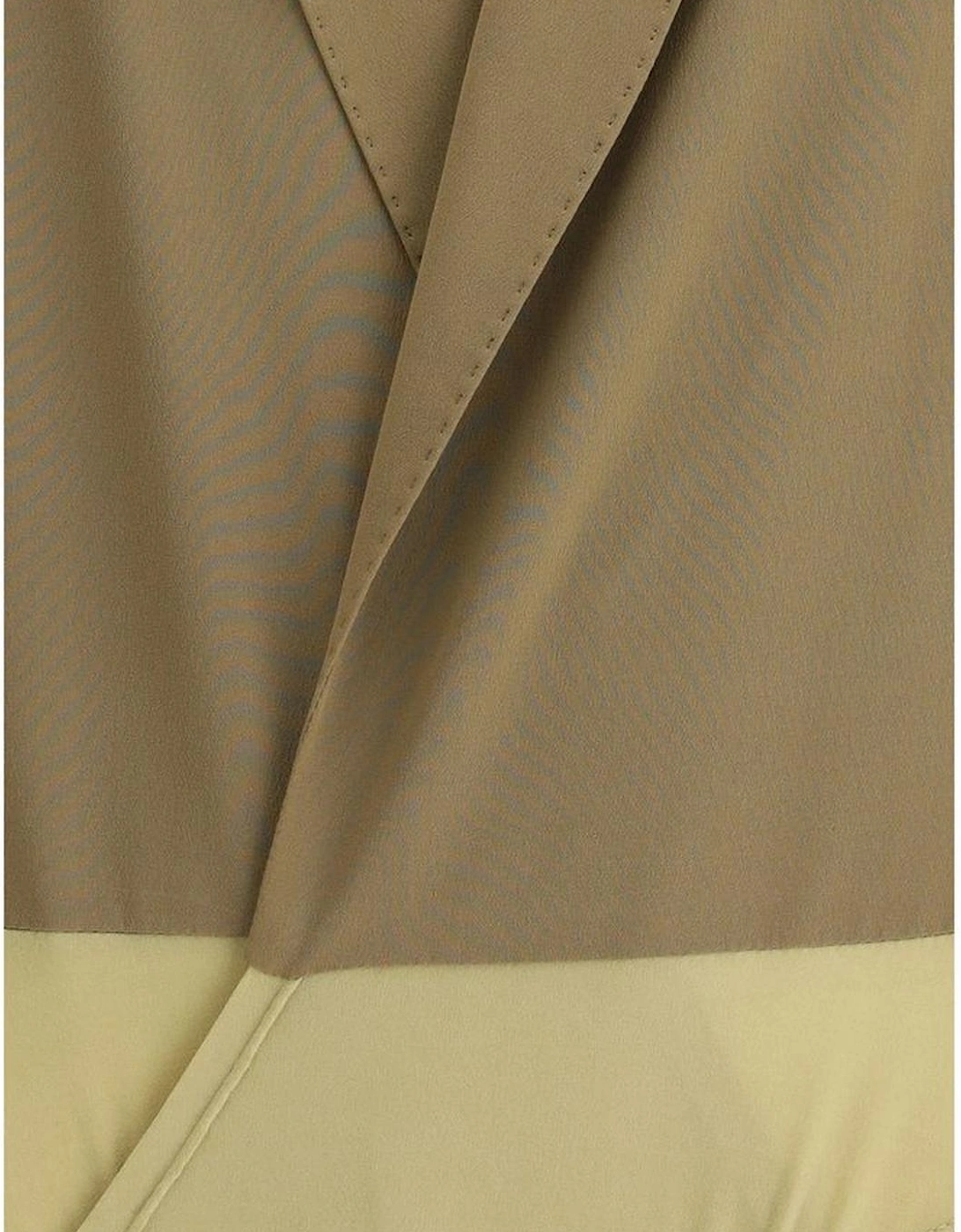 Silk Tailored Deep V-Neck Bodysuit Women - Bicolor Clothing