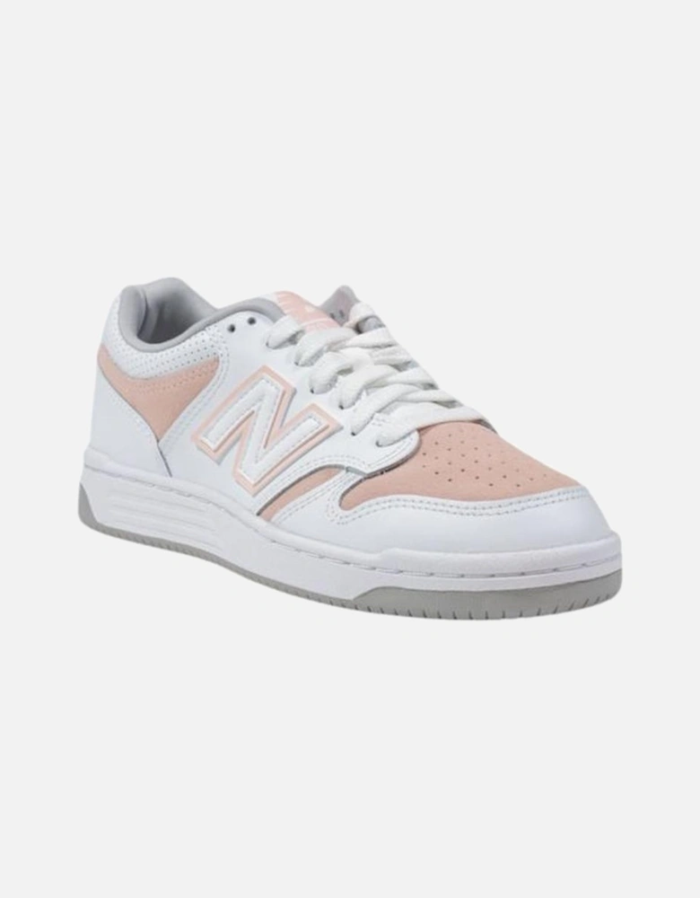 Modern Sporty Leather and Textile Sneakers Women - Pink