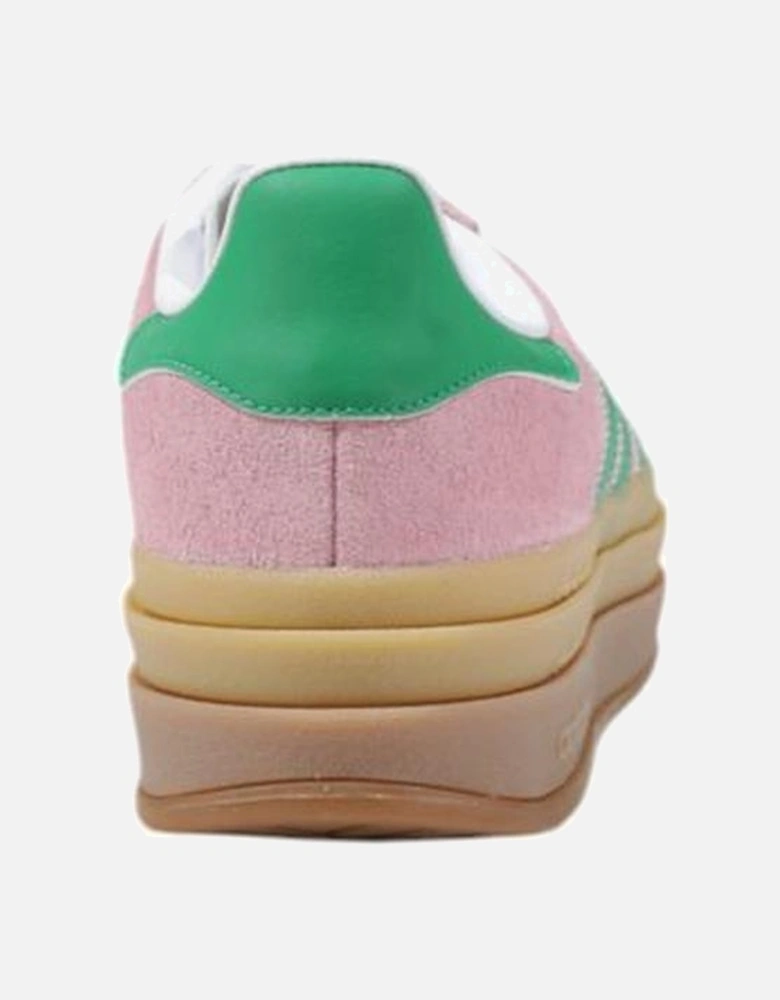 Suede Leather Bold Sneakers with Rubber Sole Women - Multicolor