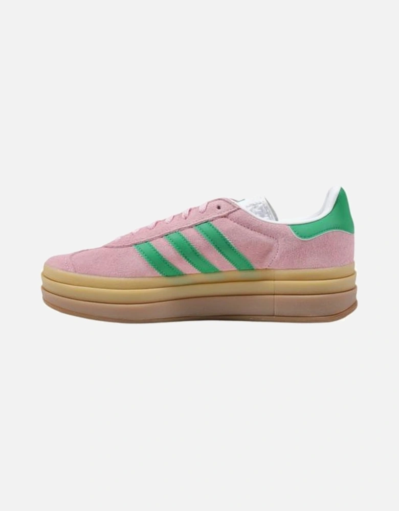 Suede Leather Bold Sneakers with Rubber Sole Women - Multicolor