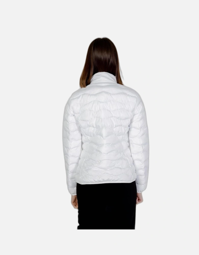 Womens Padded Polyester Duvet Jacket - White Jackets