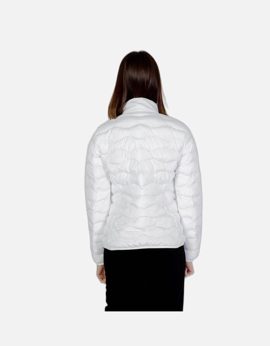 Womens Padded Polyester Duvet Jacket - White Jackets