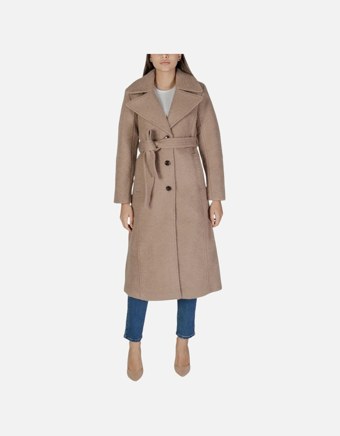 Quilted Hooded Puffer Jacket Women - Beige Jackets, 5 of 4