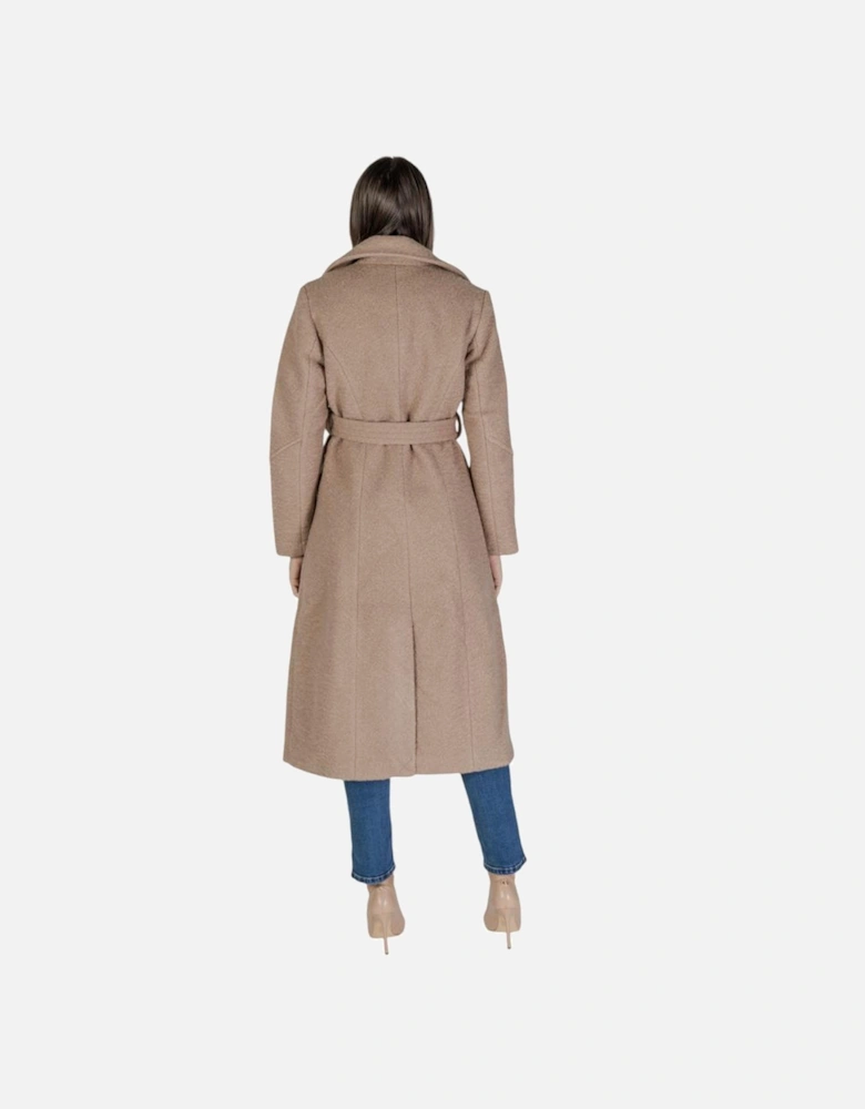 Quilted Hooded Puffer Jacket Women - Beige Jackets