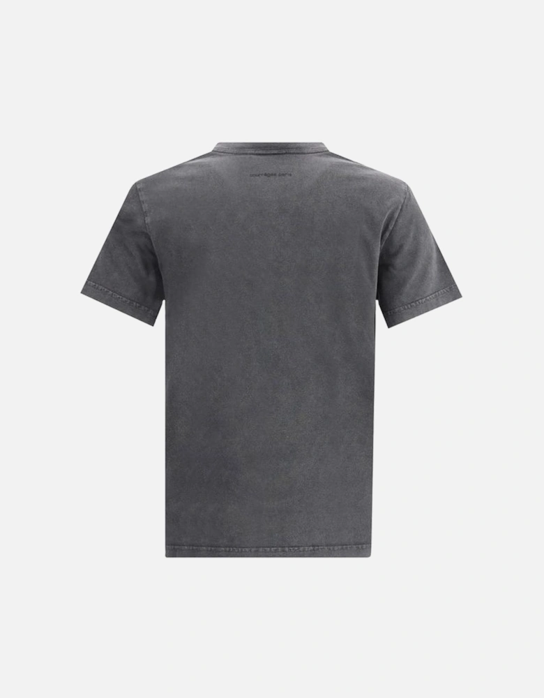 Embroidered Logo Cotton T-Shirt Women - Gray