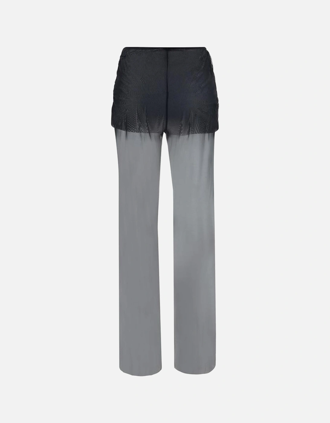 Transparent Design Balos Pants with Opaque Coulottes Women - Black