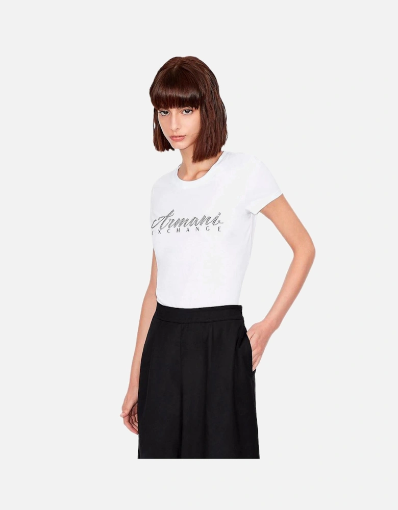 Cotton Graphic Print T-Shirt Women - White