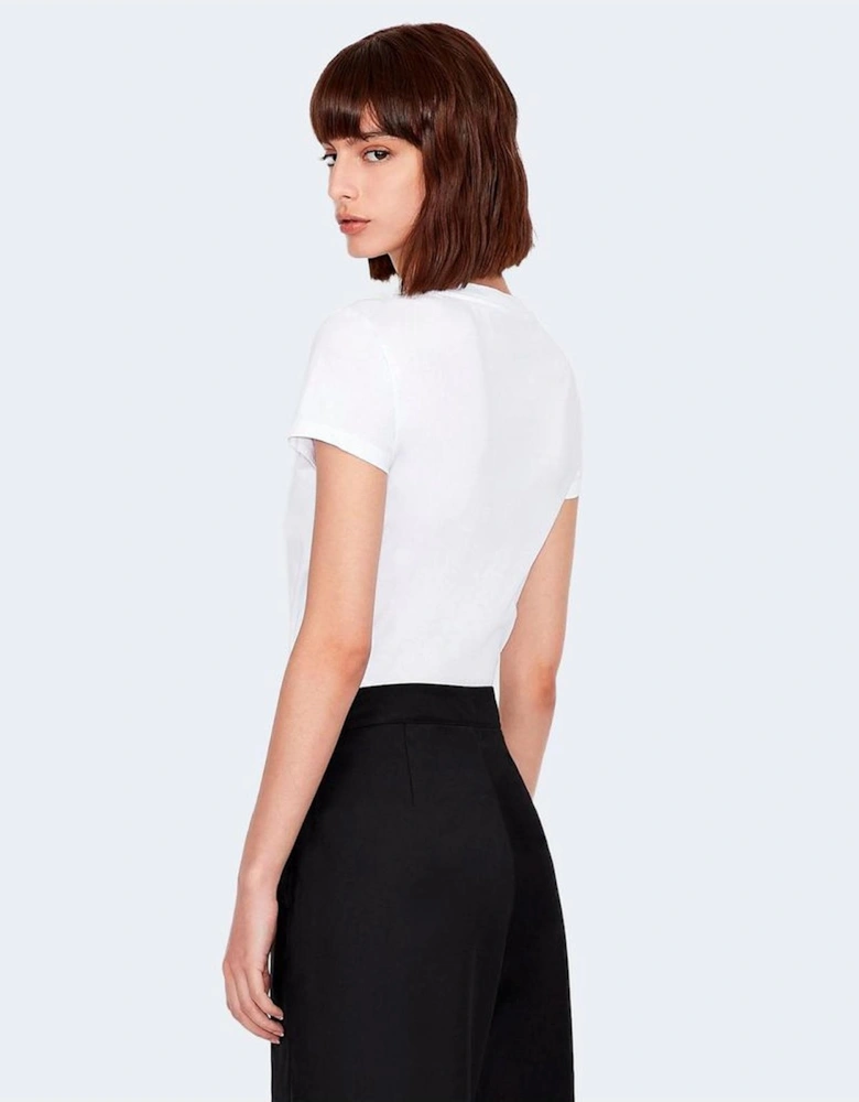 Cotton Graphic Print T-Shirt Women - White