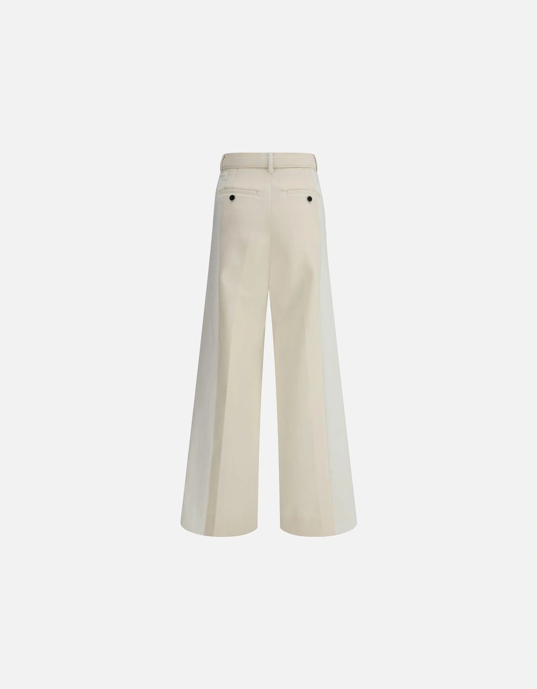 Tailored Hybrid Denim Suit Pants Women - White Jeans