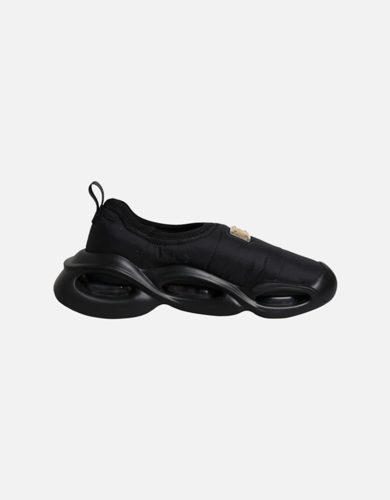 Low-Top Sneakers with Rubber Sole and Logo Details Women - Black