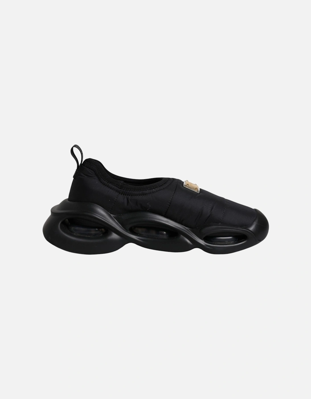 Low-Top Sneakers with Rubber Sole and Logo Details Women - Black, 7 of 6