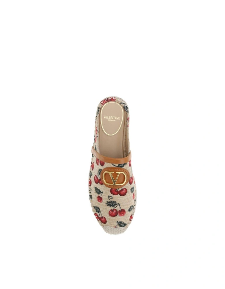 Vlogo Cherryfic Espadrille Mules with Brass Accent Women - Multicolor