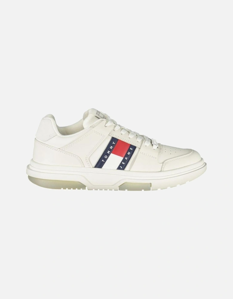 Sneakers with Bold Contrasting Details and Logo Women - White Sneakers