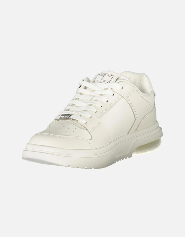 Sneakers with Bold Contrasting Details and Logo Women - White Sneakers