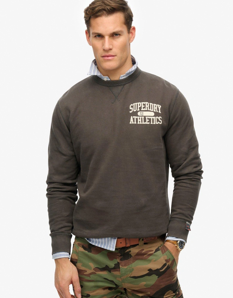 Athletic Essential Crew Sweatshirt - Dark Grey