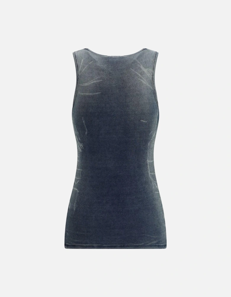 Denim Ribbed Tank Top Women - Blue T-Shirts