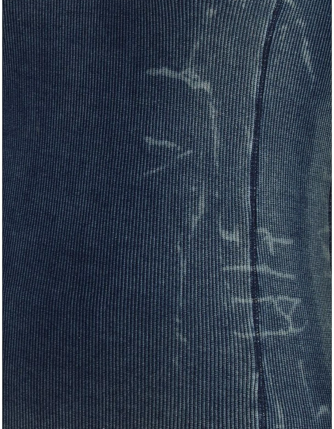 Denim Ribbed Tank Top Women - Blue T-Shirts