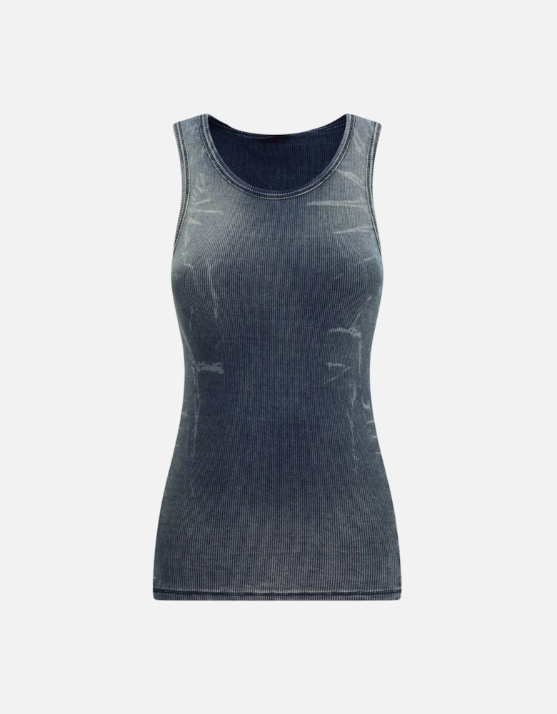 Denim Ribbed Tank Top Women - Blue T-Shirts