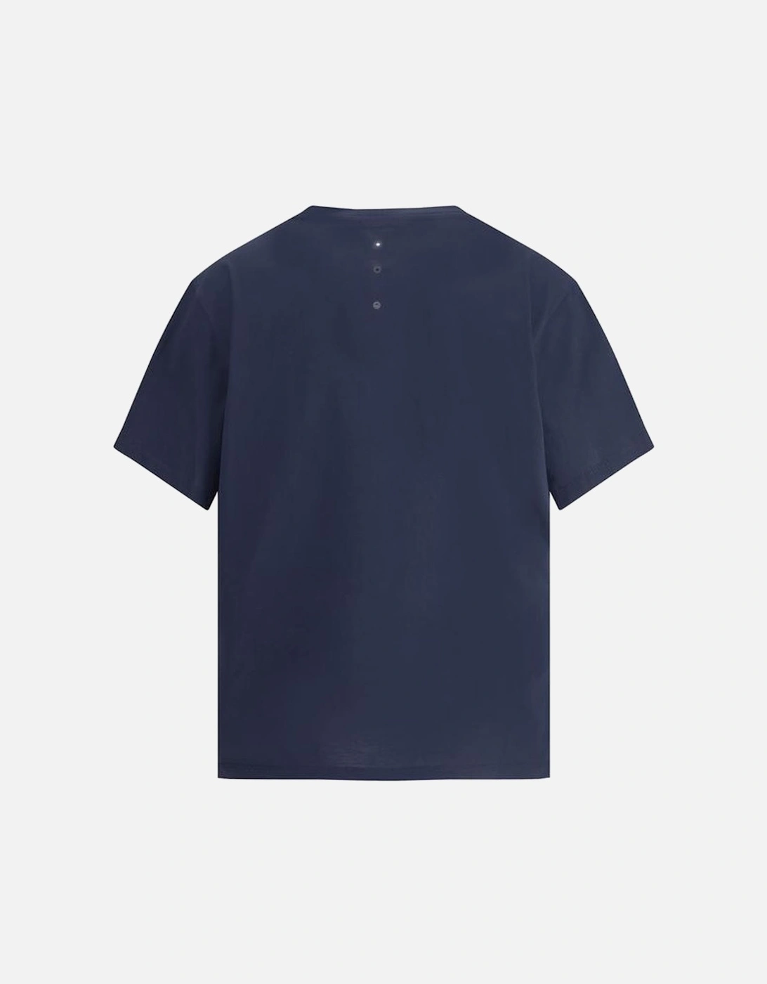 Cotton T-Shirt with Contrasting Monogram Women - Blue