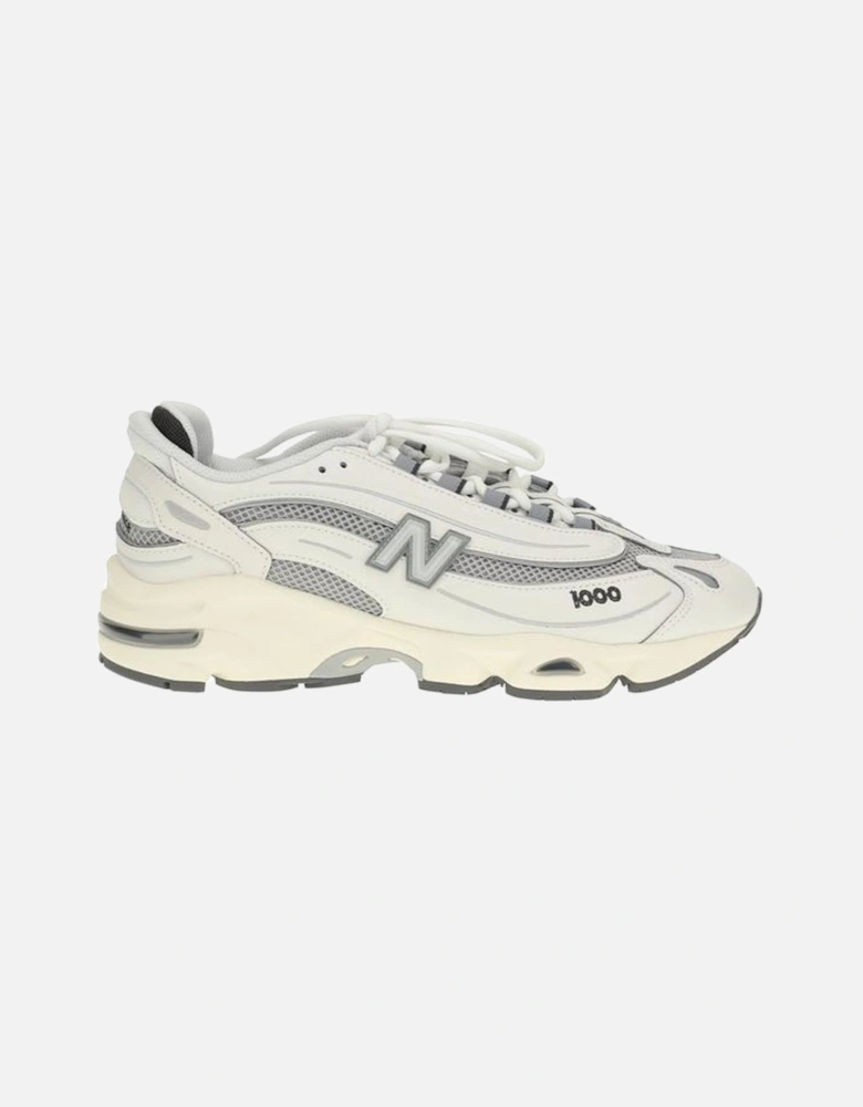 Mesh and Suede Overlay Sneakers with ABZORB Cushioning Women - White