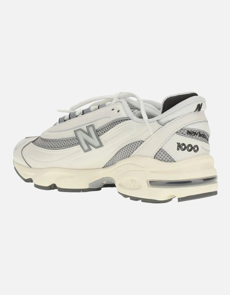 Mesh and Suede Overlay Sneakers with ABZORB Cushioning Women - White