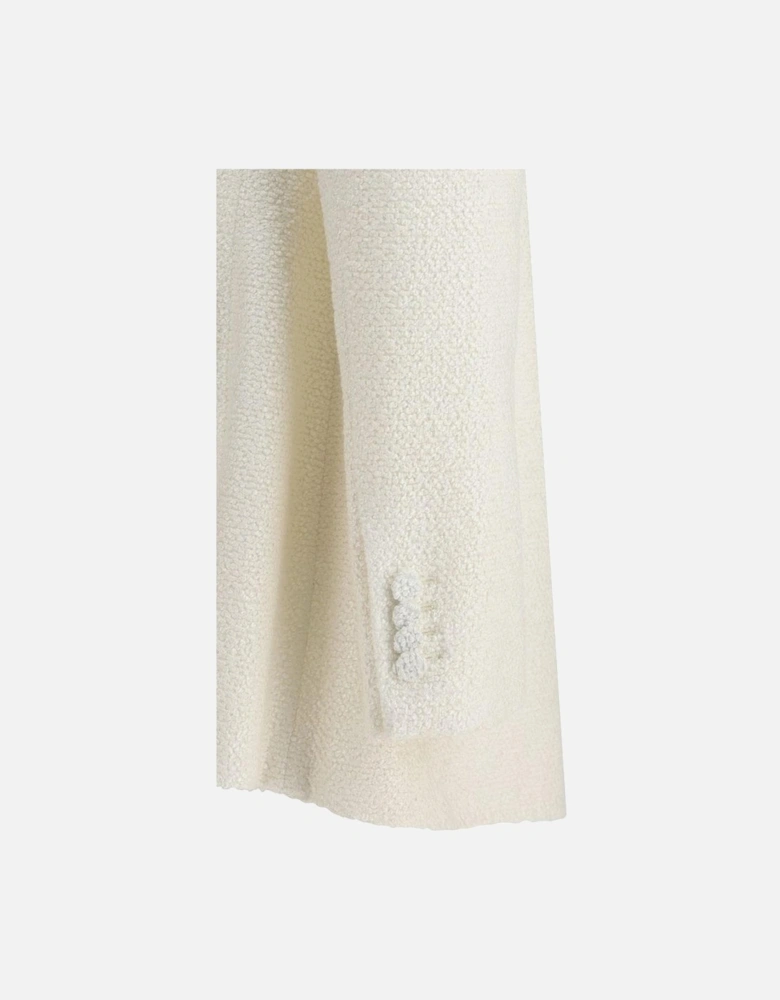 Boucle OpenFront Blazer Women - Cream Suits