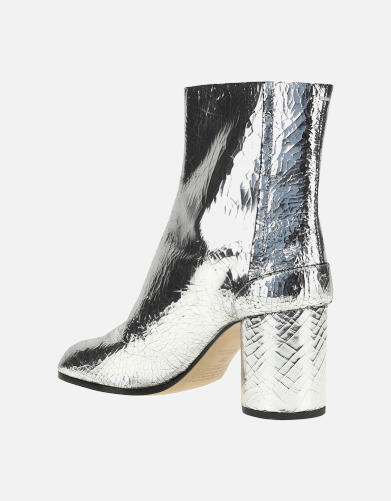 Leather Tabi Toe Ankle Boots Women - Gray