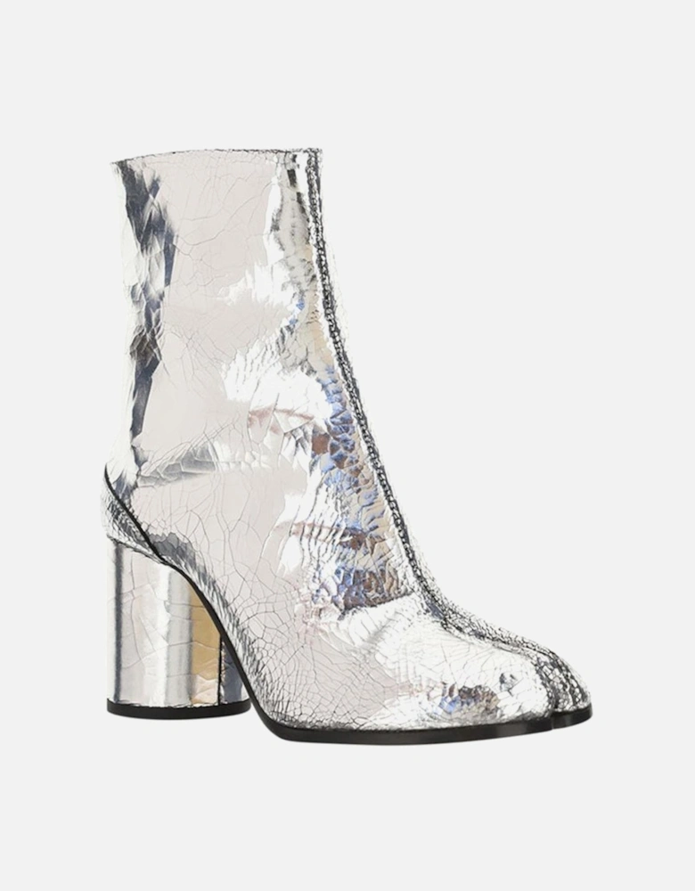 Leather Tabi Toe Ankle Boots Women - Gray