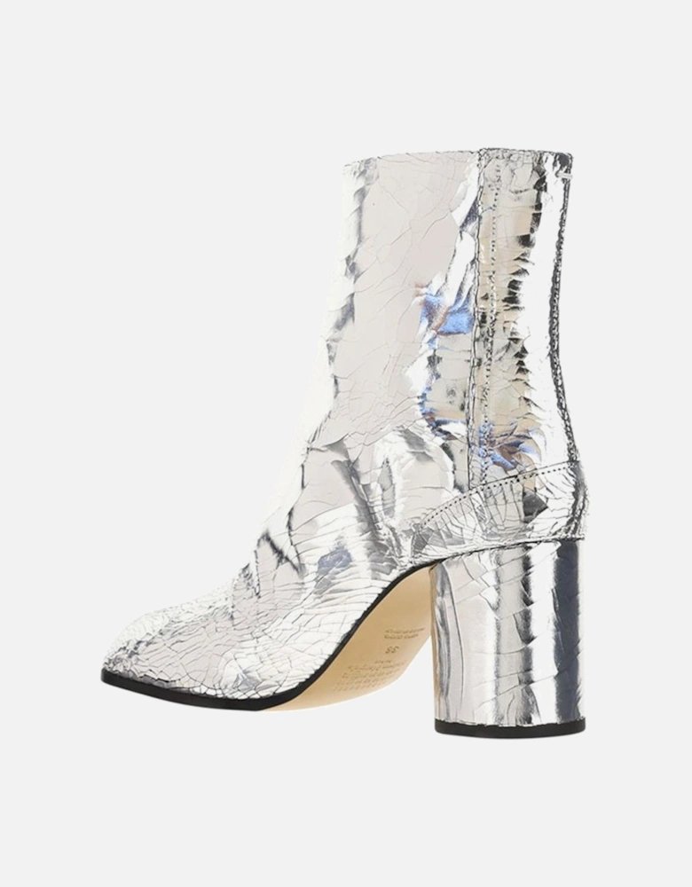 Leather Tabi Toe Ankle Boots Women - Gray