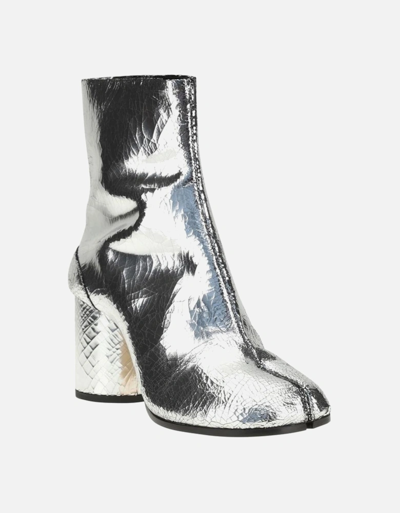 Leather Tabi Toe Ankle Boots Women - Gray