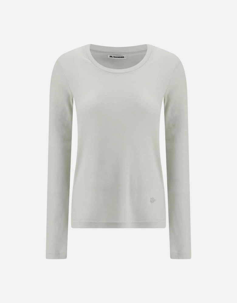 Cotton T-Shirt and Long-Sleeve Sweater Set Women - Multicolor