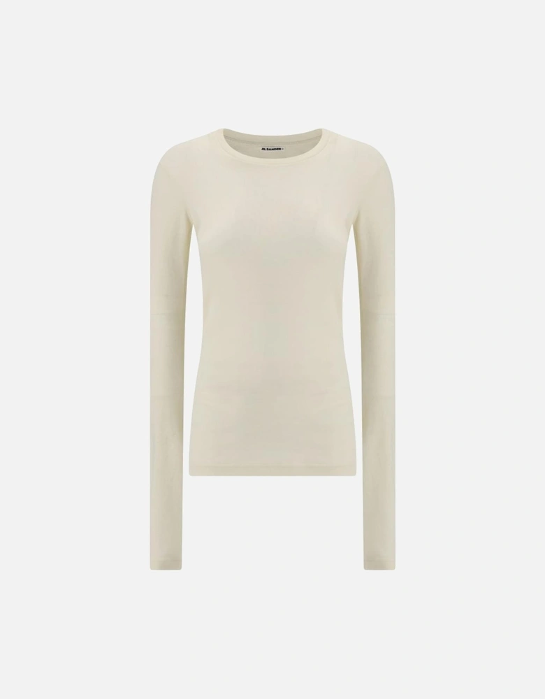 Cotton T-Shirt and Long-Sleeve Sweater Set Women - Multicolor