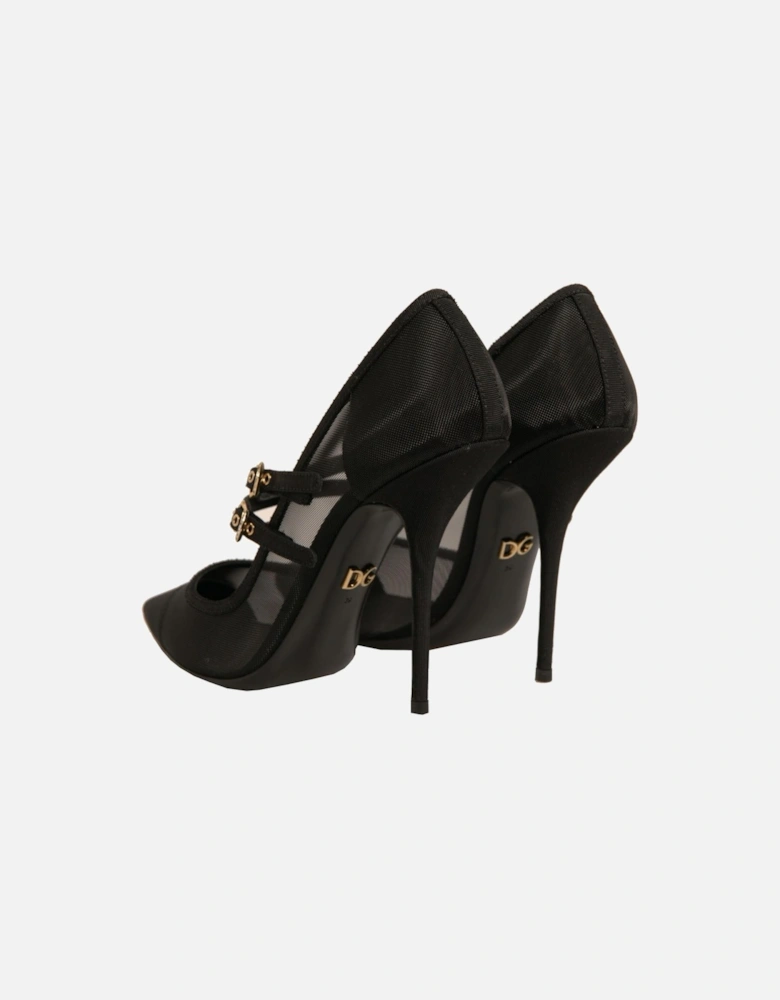 Mary Jane Mesh High Stiletto Pumps Women - Black