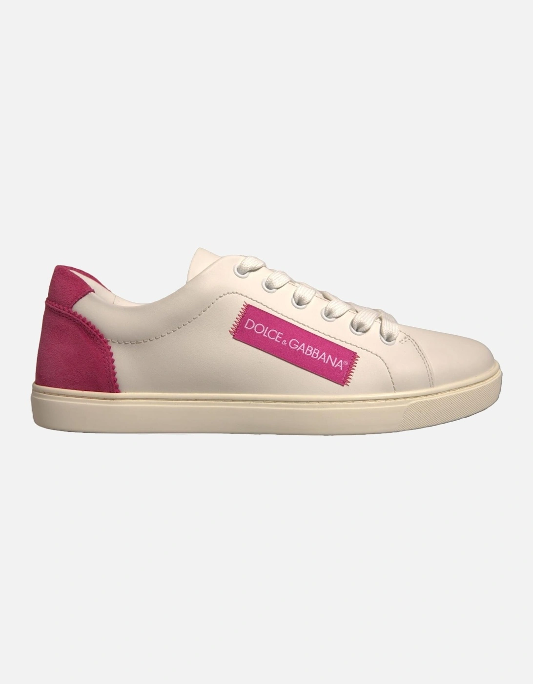 Low Top Calfskin Leather Casual Sneakers Women - White, 7 of 6