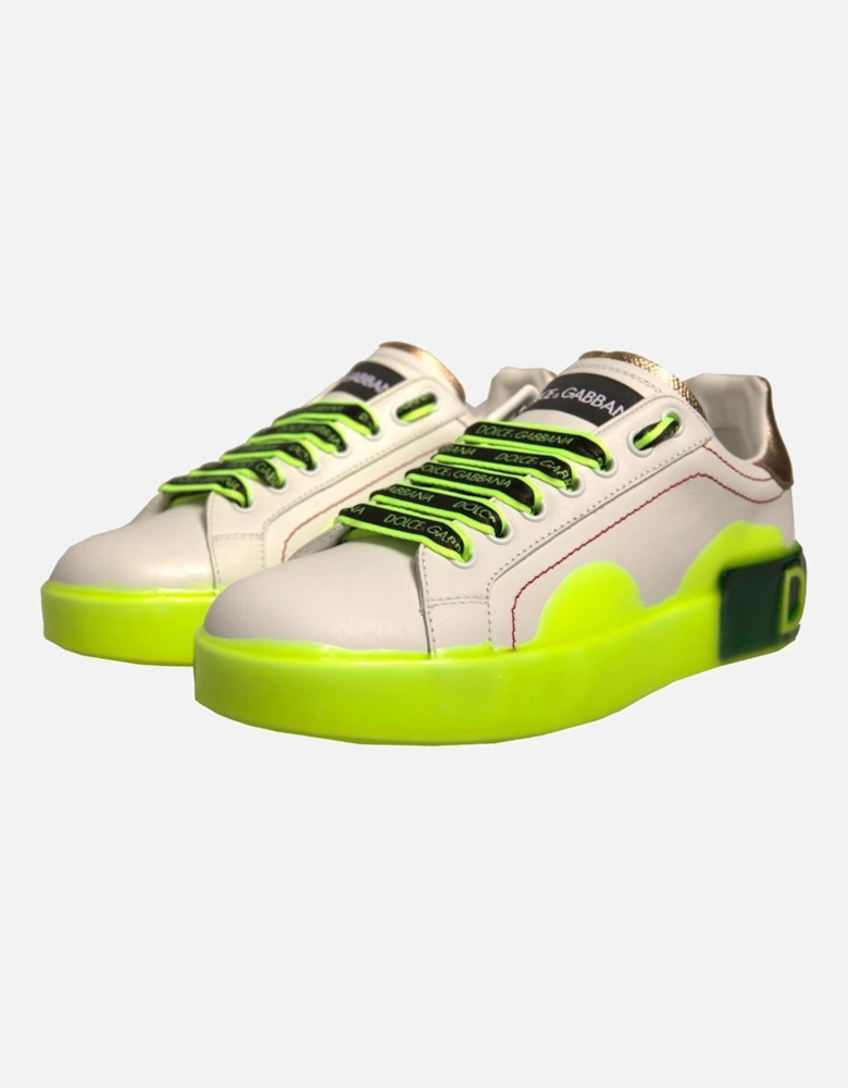 Leather Low-Top Portofino Sneakers Women - White