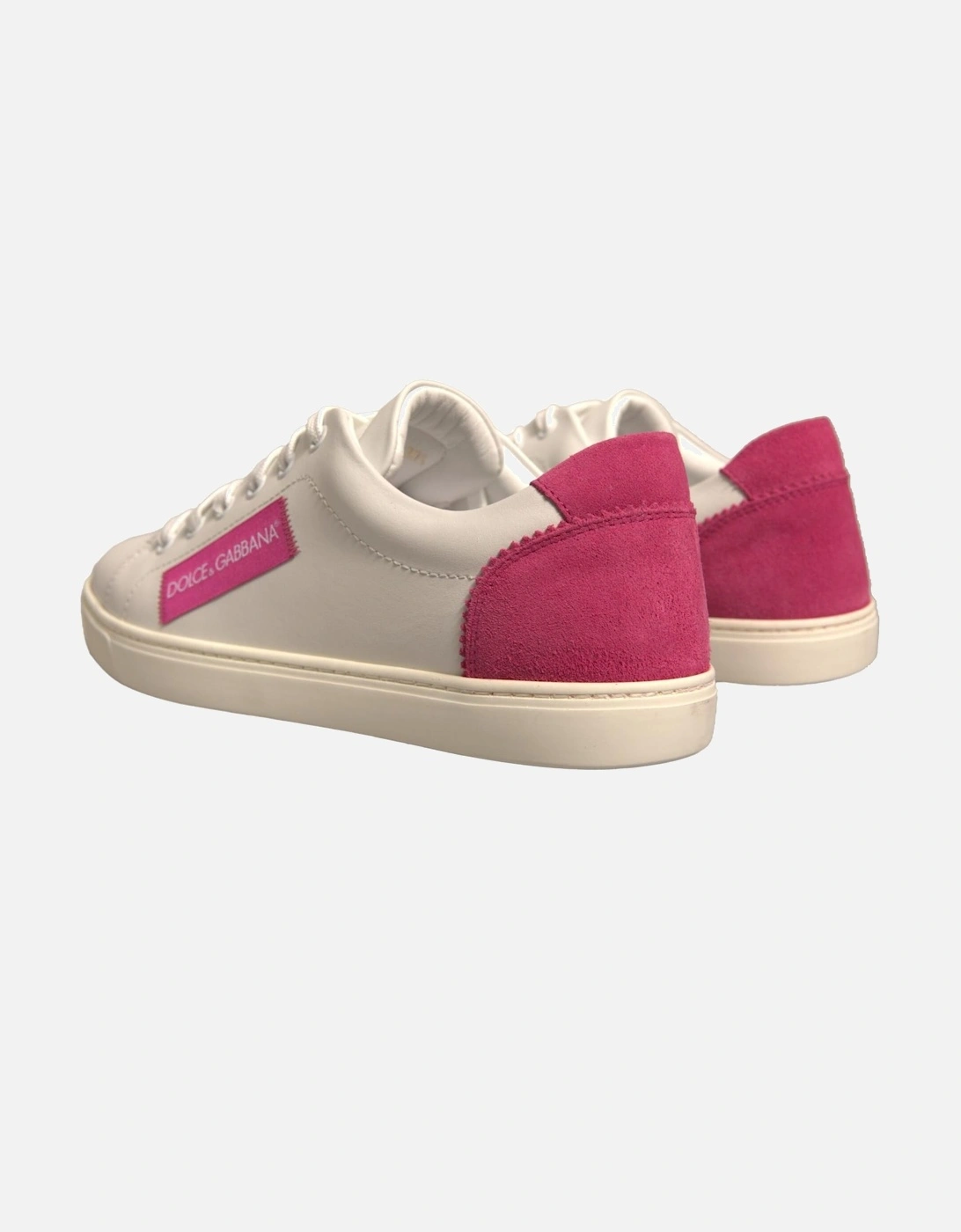 Low Top Calfskin Leather Casual Sneakers Women - White