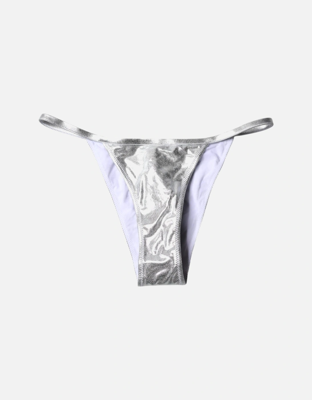 Bikini Bottom Swimwear with Logo Details Women - Silver
