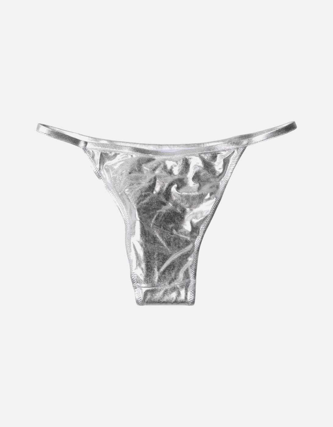 Bikini Bottom Swimwear with Logo Details Women - Silver