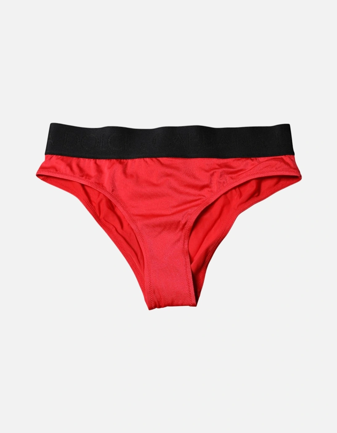 Mid Waist Panty Underwear Women - Black And Red, 5 of 4